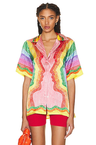 Silk Short Sleeve Top