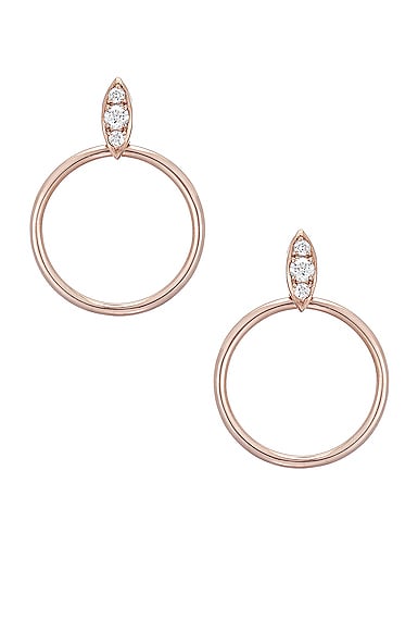 Carbon & Hyde Lucienne Hoops in Metallic Copper