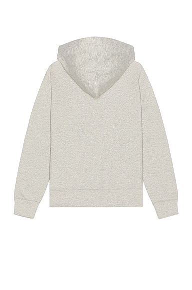 Shop Comme Des Garçons Play Invader Hooded Sweatshirt In Grey