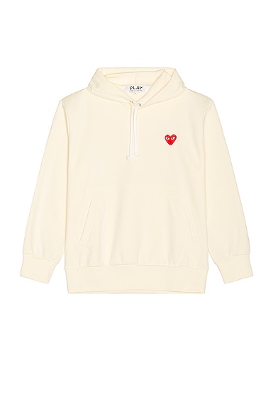 Pullover Hoodie with Red Emblem