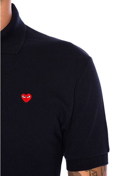 Small Red Emblem Cotton Polo