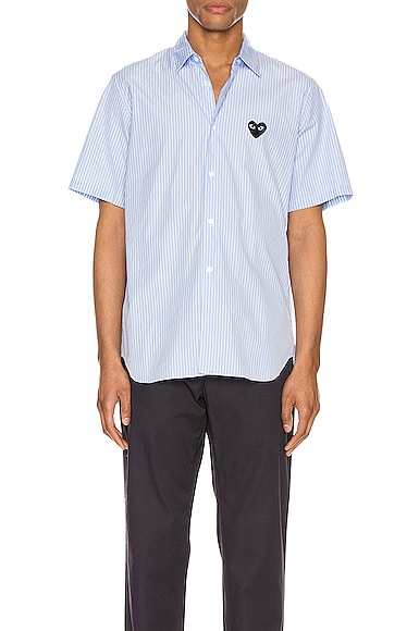 COMME des GARCONS PLAY Striped Shirt in Blue