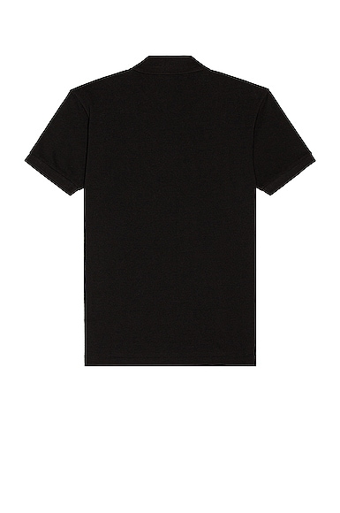 Shop Comme Des Garçons Play Polo T-shirt In Black