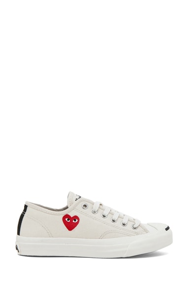 COMME des GARCONS PLAY Converse Jack Purcell Sneaker in Red & White | FWRD