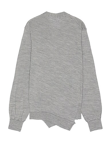 Shop Comme Des Garçons Shirt X Lacoste Cardigan In Grey