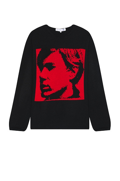 Shop Comme Des Garçons Shirt X Andy Warhol Jumper In Red