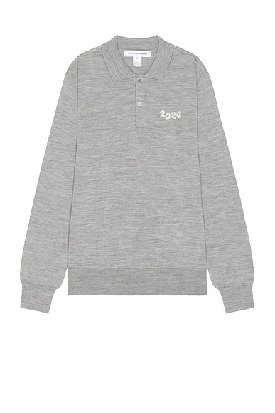 COMME des GARCONS SHIRT 2024 Polo Sweater in Grey