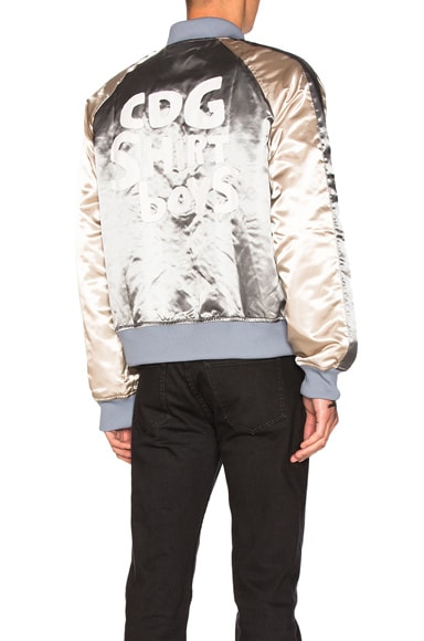 Polyester Cloth Quilted Bomber Jacket