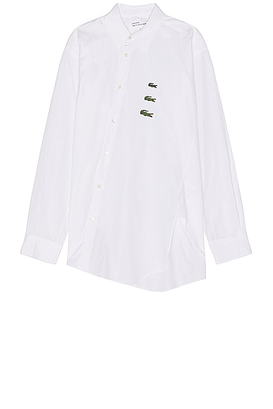 COMME des GARCONS SHIRT X Lacoste Shirt in White