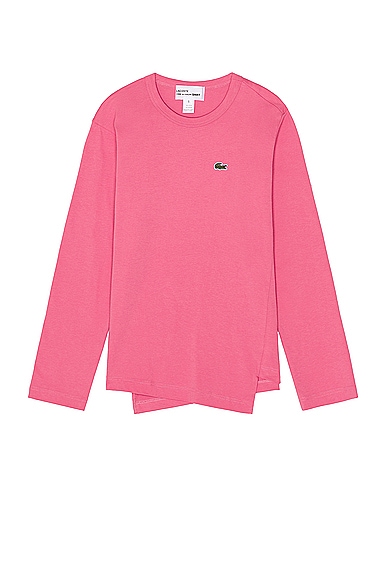 COMME des GARCONS SHIRT X Lacoste Tee in Pink