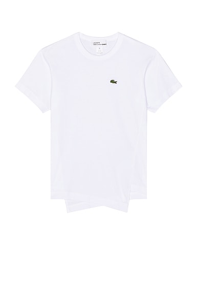 Shop Comme Des Garçons Shirt X Lacoste Tee In White
