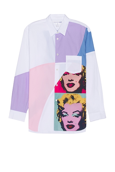 COMME des GARCONS SHIRT x Andy Warhol Shirt in White