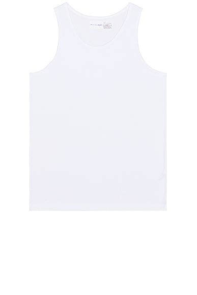 COMME des GARCONS SHIRT FOREVER Ribbed Tank in White
