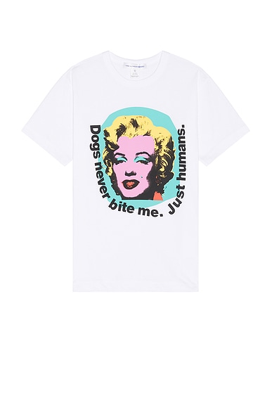 COMME des GARCONS SHIRT x Andy Warhol T-Shirt in White