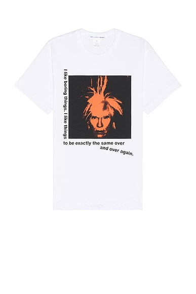 COMME des GARCONS SHIRT x Andy Warhol T-Shirt in White