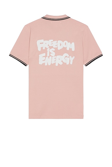 x FRED PERRY "FREEDOM is ENERGY" Polo