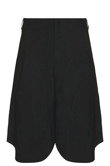 COMME des GARCONS Homme Plus Gabardine Garment Treated Shorts in Black