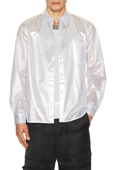Satin Button Down Shirt