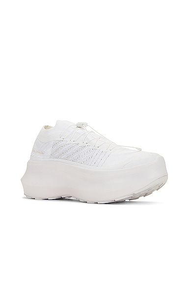 Shop Comme Des Garçons Homme Deux X Salomon Pulsar Platform Shoe In White