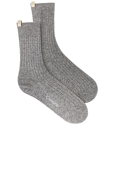 Comme Si The Yves Sock in Heather Grey