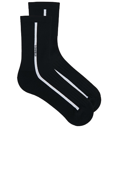 Comme Si The Running Sock in Black