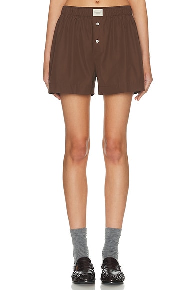 Comme Si La Boxer Classica Short in Brown