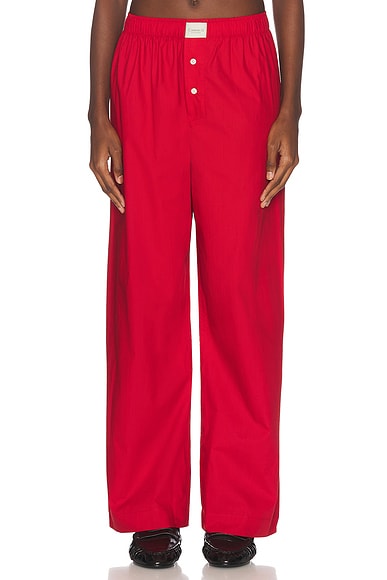 Comme Si La Boxer Alta Pant in Maraschino