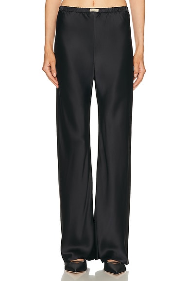 Comme Si The Silk Bias Pant in Black