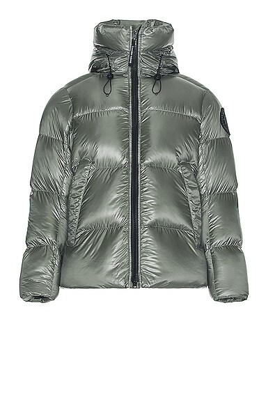 Canada Goose Crofton Puffer with Black Disc in Sage
