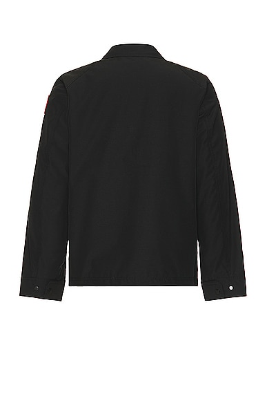 Shop Canada Goose Burnaby Chore Coat In Black