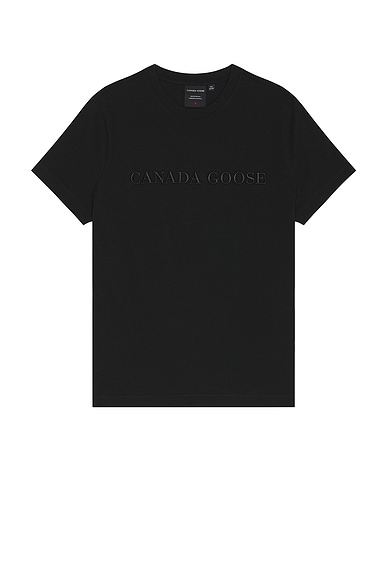 Canada Goose Emersen Embroidered T-Shirt in Black