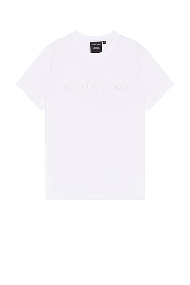 Canada Goose Emersen Embroidered T-Shirt in White