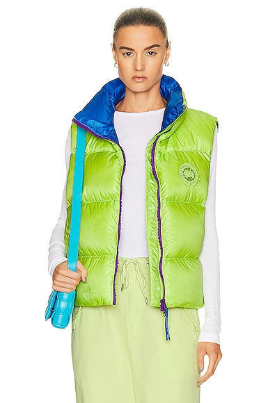 Shop Canada Goose Paola Pivi Atwood Vest In Neon Green