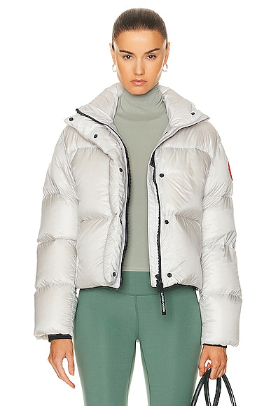 Cypress Cropped Puffer in White