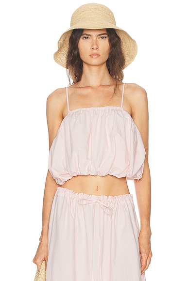 CHAN LUU Bubble Top in Rose Water