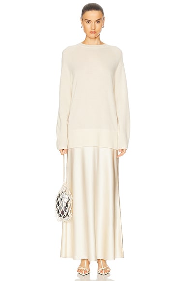 Christopher Esber Monument Long Dress in Ecru