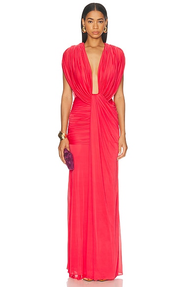 Ripple Drape Gown