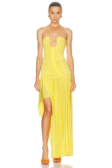 Arced Orion Strapless Gown