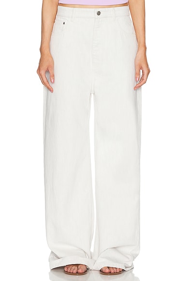 Christopher Esber Oversized Drop Waist in White Melange