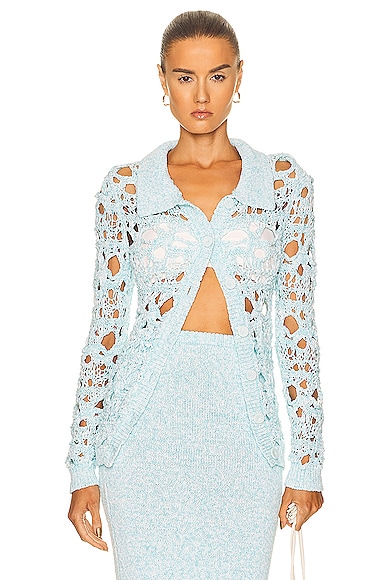 Crochet Button Up Cardigan