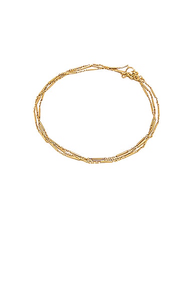 Christopher Esber Odyssey Anklet in Metallic Gold