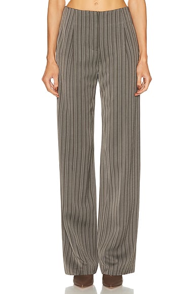 Christopher Esber Reyer Tailored Redux Pant in Graphite Stripe