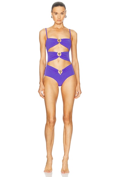 【楽天スーパーセール】 Ruched Monochrome self-portrait Off in Swimsuit Shoulder ワンピース