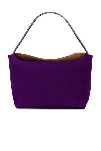 Turnlock Suede Mini Shoulder Bag