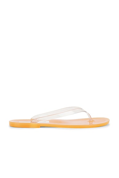 Christopher Esber Jo Flip Flop in Amber & Clear