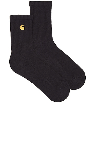 Shop Carhartt Chase Socks In Black & Gold