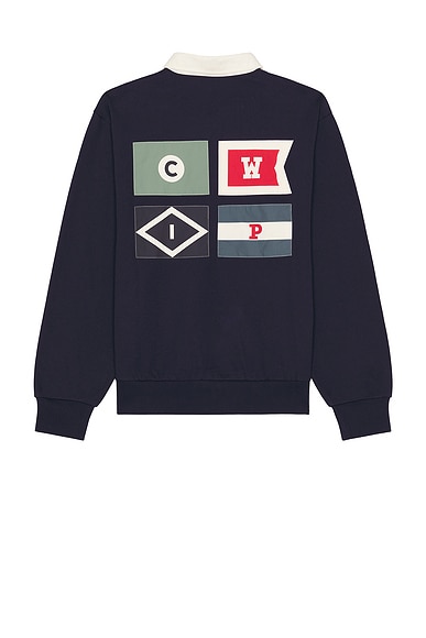 Carhartt WIP Flags Rugby Sweatshirt in Space