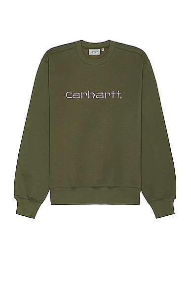 Shop Carhartt Sweater In Dundee & Glassy Pink