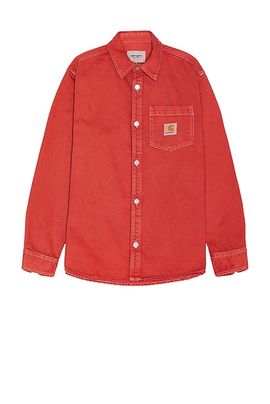 Carhartt WIP George Shirt Jacket in Tuscany Stone Dyed