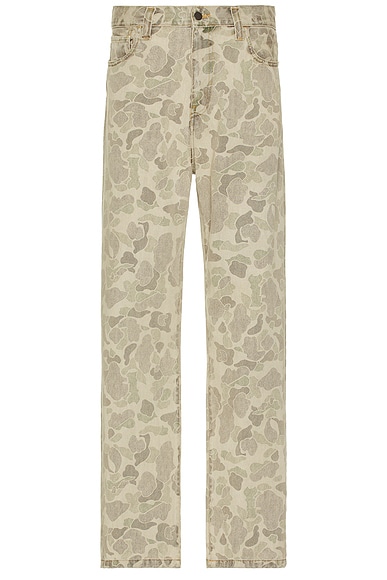 Carhartt WIP Duck Landon Pant in Camo Duck & Black Bleached | FWRD